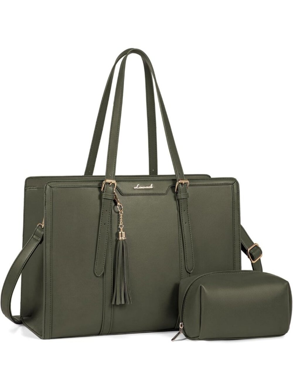 Stylish Lightweight 15.6" Laptop Tote Bag for Women - Large Capacity, Travel